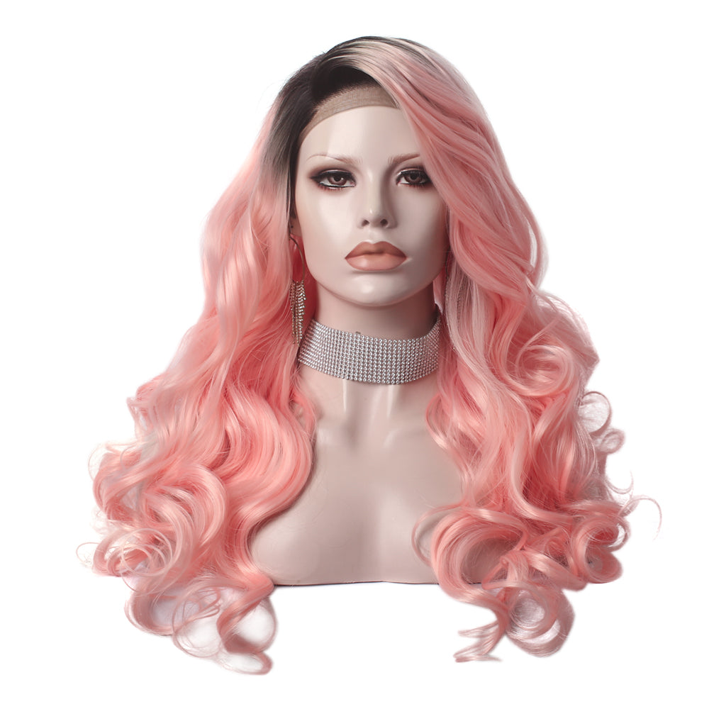 Premium Wig Rooted Candy Pink Long Lace Front UNIQSO