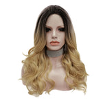 Rooted Dusty Blonde Long Wavy Daily Wig-Daily Wig-UNIQSO