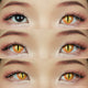 Sweety Crazy Orange Demon Eye / Cat Eye (New) (1 lens/pack)-Crazy Contacts-UNIQSO