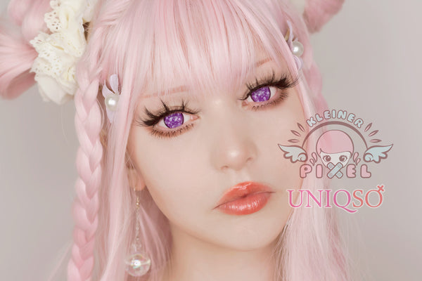 Anime Sparkle Violet by KleinerPixel (1 lens/pack)-Colored Contacts-UNIQSO