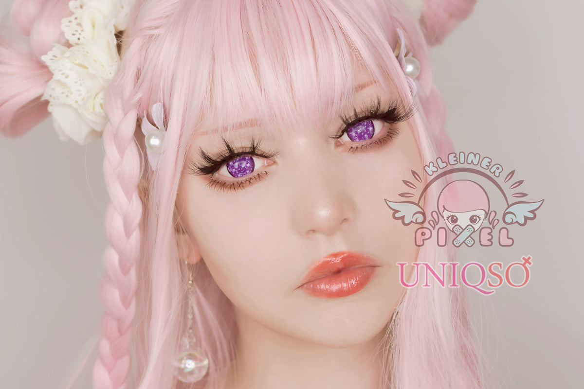 Anime Sparkle Violet by KleinerPixel (1 lens/pack)-Colored Contacts-UNIQSO