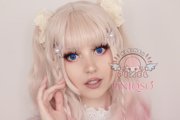 Anime Yandere Blue by KleinerPixel (1 lens/pack)-Colored Contacts-UNIQSO