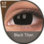 Phantasee Mini Sclera Lens Black Titan (2 lenses/pack)-Mini Sclera Contacts-UNIQSO
