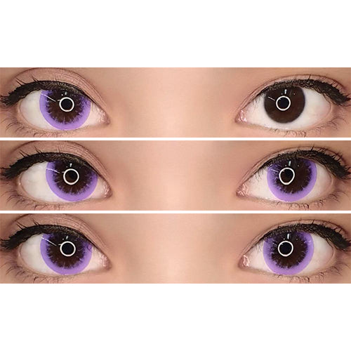 Dolly Eye Bubble Violet Colored Contacts UNIQSO