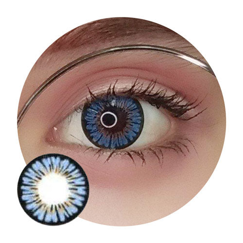 Sweety Colors Of The Wind No 30 Ice Flower (1 lens/pack)-Colored Contacts-UNIQSO