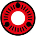 Coscon Sharingan Lens with Power - T05 (1 lens/pack)-Colored Contacts-UNIQSO