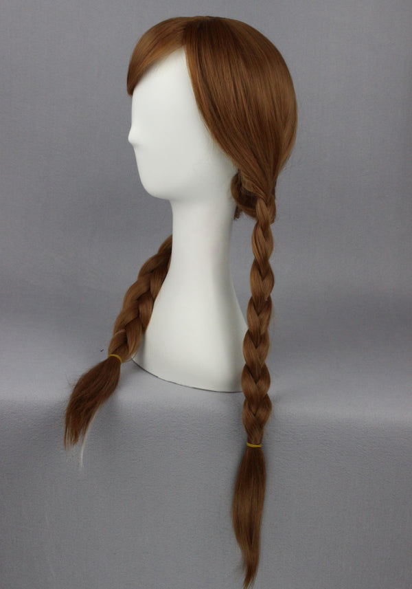 Cosplay Wig - Frozen - Anna (with Braids)-Cosplay Wig-UNIQSO