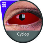 Flash Red Sclera Contacts Cyclop (2 lenses/pack)-Sclera Contacts-UNIQSO