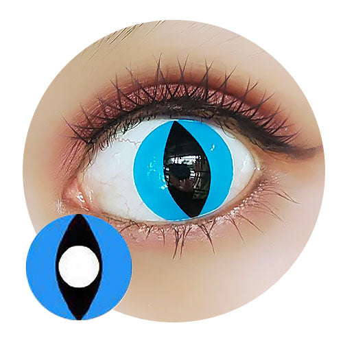 Sweety Crazy Aqua Cat Halloween Contacts – UNIQSO