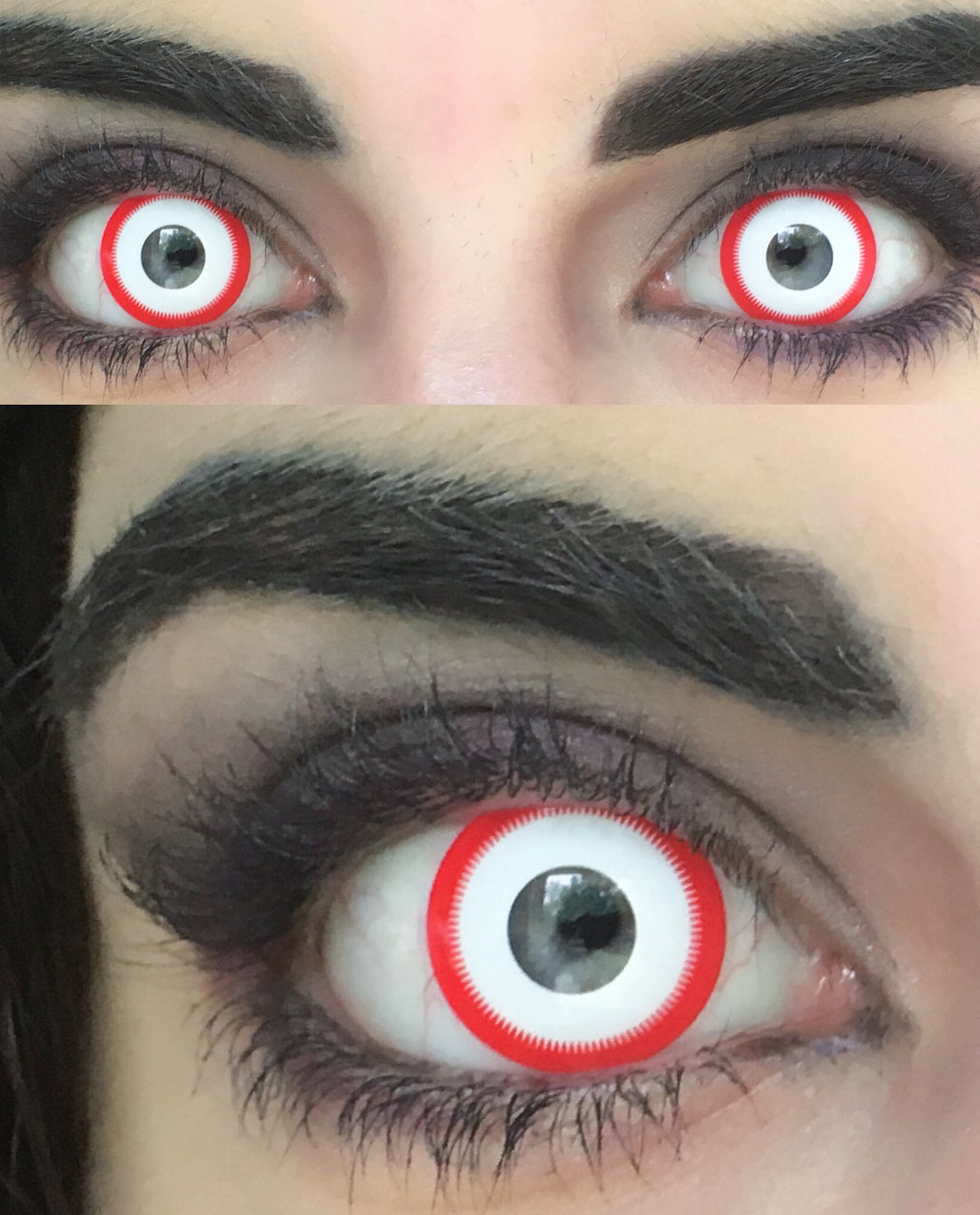 Sweety Crazy Saw White (1 lens/pack)-Crazy Contacts-UNIQSO