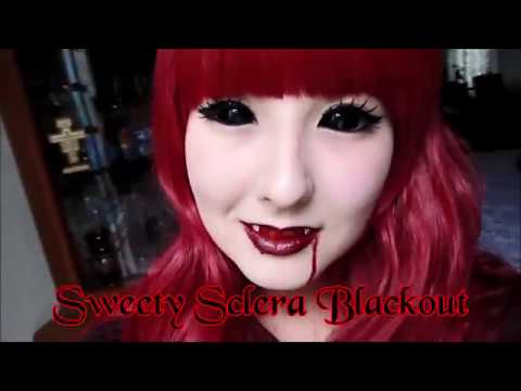 Flash Black Sclera Contacts Sabretooth/Blackout/Black (2 lenses/pack)