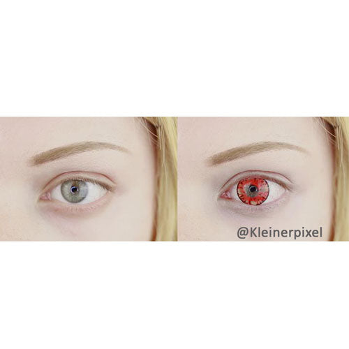 I.Fairy Cara Red (1 lens/pack)-Colored Contacts-UNIQSO