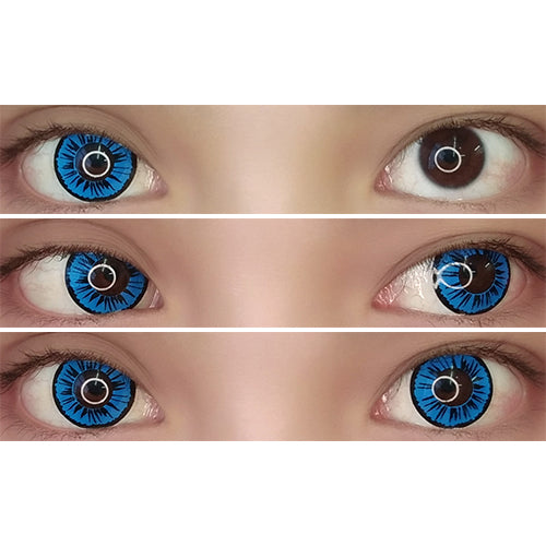 Sweety Crazy Petal Blue (1 lens/pack)-Crazy Contacts-UNIQSO