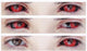 Phantasee Red Black Sclera Contacts Tokyo Ghoul - Red Ghoul/Gremlin (2 lenses/pack)-Sclera Contacts-UNIQSO