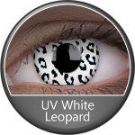 Phantasee UV Glow Crazy Lens White Leopard (2 lenses/pack)-UV Contacts-UNIQSO