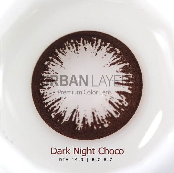 Urban Layer Dark Night Choco (1 lens/pack)-Colored Contacts-UNIQSO