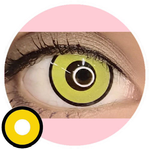 Sweety Crazy Yellow Zombie / Manson (1 lens/pack)-Crazy Contacts-UNIQSO