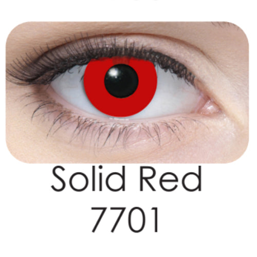 Coscon Crazy with Power - Solid Red (1 lens/pack)-Crazy Contacts-UNIQSO