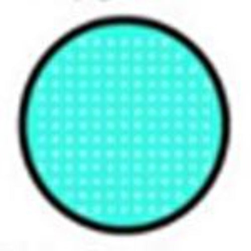 Sweety Crazy Cyan Mesh / Blue Screen with Black Rim (1 lens/pack)-Crazy Contacts-UNIQSO