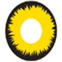 Coscon Crazy with Power - Yellow Werewolf (1 lens/pack)-Crazy Contacts-UNIQSO