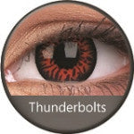 Phantasee Crazy Red Thunderbolt (2 lenses/pack)-Crazy Contacts-UNIQSO