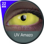 Flash UV Yellow Sclera lens Amazo (2 lenses/pack)-Sclera UV Contacts-UNIQSO