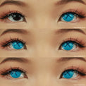 Sweety Crazy Button Eye Blue (1 lens/pack)-Crazy Contacts-UNIQSO
