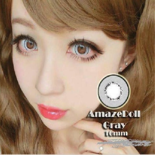 Western Eyes Amazed Doll Grey (1 lens/pack)-Colored Contacts-UNIQSO