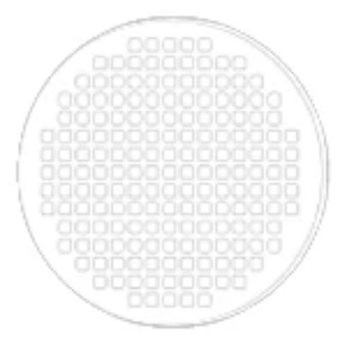 Kazzue Crazy Lens with Power - White Mesh (1 lens/pack)-Crazy Contacts-UNIQSO