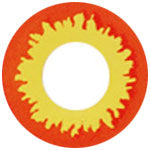 Coscon Crazy with Power - Wild Fire (1 lens/pack)-Crazy Contacts-UNIQSO