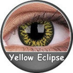 Phantasee Crazy Yellow Eclipse (2 lenses/pack)-Crazy Contacts-UNIQSO